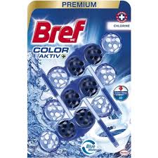 Bref Blue Aktiv Chlorine WC blok 3 x 50 g