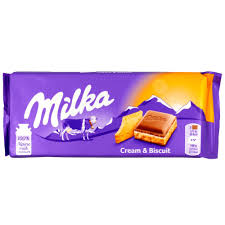 Milka 100g Cream Biscuit hạn 30/4/2026
