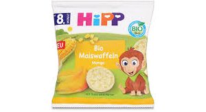 HiPP Bio Maiswaffeln Mango 23g hạn 21/3/2026