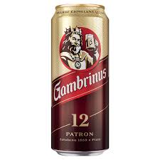 Gambrinus Patron 12 pivo 24 x 500 ml plech