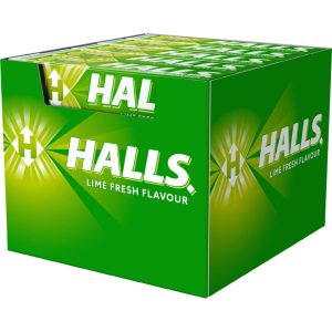 Halls Lime Fresh Flavour bonbóny limetka 20 x 33,5 g