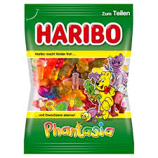 Haribo Phantasia směs želé s ovocnými příchutěmi, želé s příchutí coly a pěnovými cukrovinkami 200g