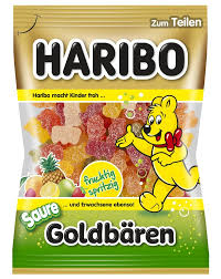 HARIBO GOLDBÄREN Saure - kyselí želatinoví medvídci 175g