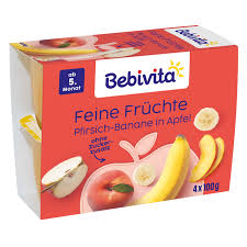 Bebivita Feine Früchte Pfirsich-Banane in Apfel 4x100g hạn 18/3/2026