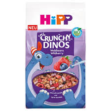 HiPP Crunchy Dinos Waldbeere  300g hạn 20/3/2026