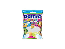 Tayas Damla Sour ovocné žvýkací bonbóny 90g hạn 22/2/2027