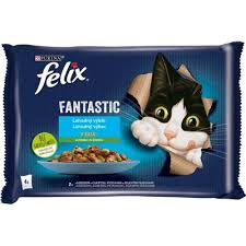 Felix Fantastic kapsička mp losos +cuketa/pstruh +zelená fazole -gói 4x85g