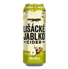 Lišácké jablko cider hruška 24x500 ml