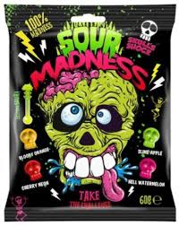 EXTRA KYSELÉ bonbóny 60 g SOUR MADNESS