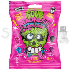 EXTRA KYSELÉ bonbóny 60g SOUR MADNESS mix příchutí