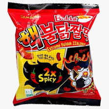 Samyang Chips Cracker- Buldak Zzaldduk (2x Spicy) - hạn 7/2026
