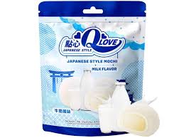 QLove Milk Traditional Mochi Standing Pouch 120g