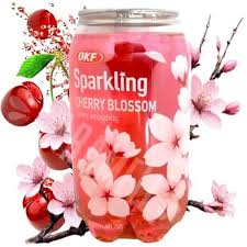 OKF Sparkling Cherry Blossom Drink 350ml hạn 6/2026 thùng 24ks