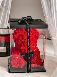 Gấu Hoa Hồng Xốp Đỏ size to