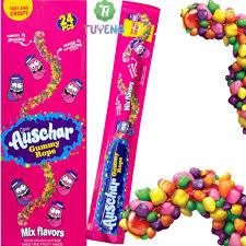 PROFISA Auschar Candy Gummy Rope Mix Pink 24x26g