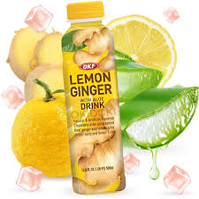 OKF Lemon Ginger Juice With Aloe 500ml
