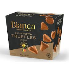 Bianca Belgian Truffle Chocolate Cocoa 150GR hạn 13/4/2027