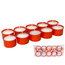 Svíčky Hřbitovní WK-20(25) 10ks ( červený )