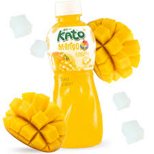 Kato Mango Juice With Nata de Coco Jelly 320ml- hạn 20/4/2026- thùng 24ks