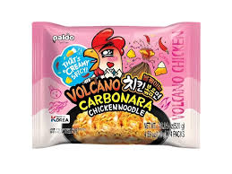 Paldo Volcano Carbonara Noodles 130g- hạn 20/8/2026- bịch 5ks