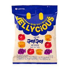 Kẹo Lotte Jellycious Mixed Fruits Gummy 70g-hạn 13/3/2026-thùng 12ks
