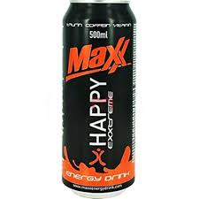 Maxx energy 0,5L plech Happy Original- bịch 24ks