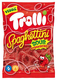 Trolli Spaghettini jahoda 100g
