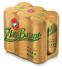 Zlatý Bažant, světlý ležák, 24x0,5l - plech