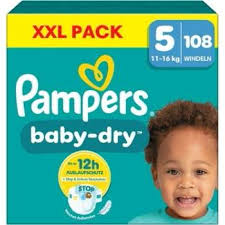 Pampers Baby dry 5 108 ks-bỉm dán
