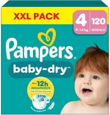 Pampers Baby Dry 4 120 Ks- bỉm dán