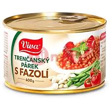 Viva trenčanské párky s fazolí Viva 400g- hạn 8/2028