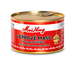 Mei Ning vepřové maso ve vlastní šťávě 400g- hạn 10/2028