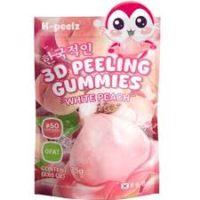 K-Peelz 3D Peeling Gummies 75g želé White Peach
