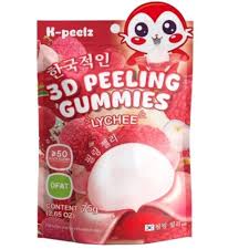 K-Peelz 3D Peeling Gummies 75g želé Lychee