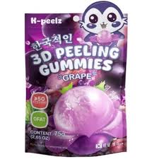 K-Peelz 3D Peeling Gummies 75g želé Grape