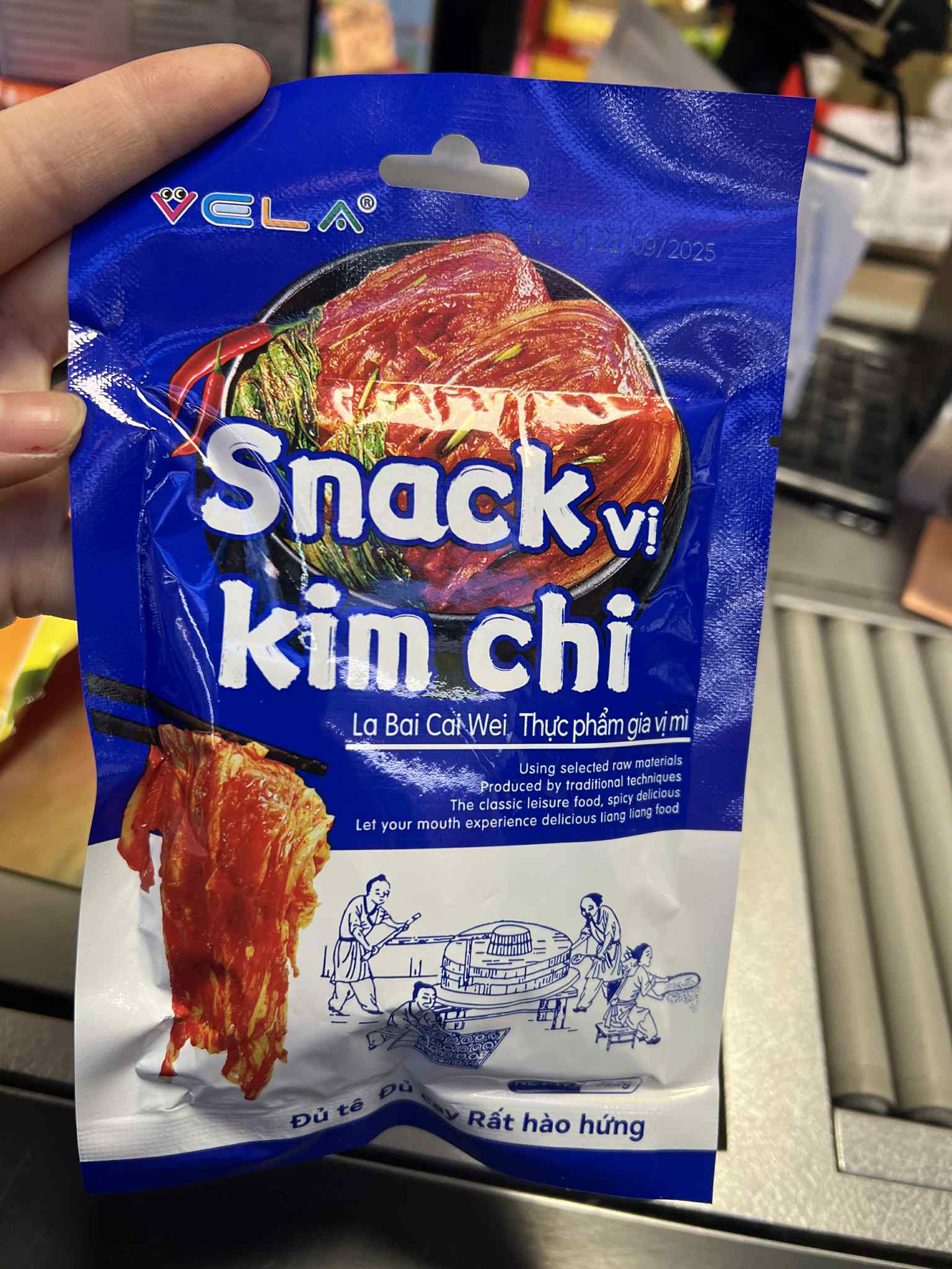 Tăm cay Snack vị Kim Chi 29g