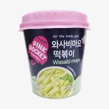 PINK ROCKET Wasabi mayo Topokki Cup 120g- hết hạn 15/12/2025-thùng 30ks