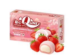 QLove Sakura Strawberry Mini Mochi 80g -hạn 8/2026