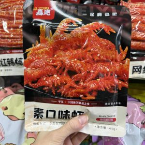 Tăm cay nội địa Trung- con tôm 65g