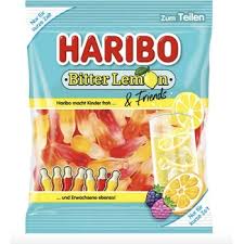 Haribo Bitter Lemon & Friends 160 g- hạn 5/2026