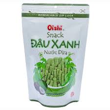 Snack đậu xanh nước dừa Oishi gói 65g