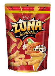 Snack Xoắn Vị Tôm Xốt Bơ Tỏi hiệu Oishi (65g)
