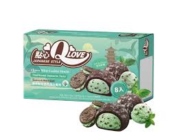 QLove Choco Mint Cookie Premium Filling Mini Mochi 80g- hạn 8/2026