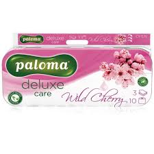 Paloma Toaletní papír Deluxe 3-vrstvý 10ks Wild Cherry- bịch 9ks