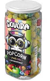 Popcorn s příchutí Ovocný mix 160 g Sovora