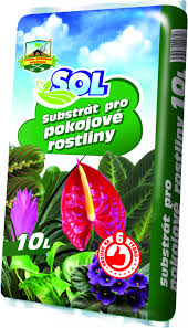 Substrát pro pokojové rostliny SOL s hnojivem 10l
