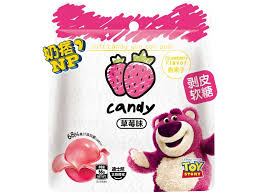Disney Lotso Strawberry Peeling Gummy 68g- hsd 2/10/2026