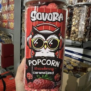 Sovora Popcorn Karamel Tube 160g Strawberry -hsd 5/2/2027