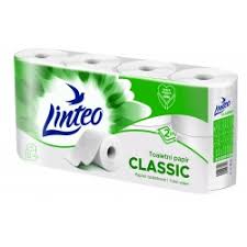 Toaletní papír Linteo classic bílý 7+1 role 2 vrstvy- bịch 10ks