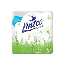 Toaletní papír Linteo classic 4 ks 2vrst. bílý-bịch 20ks
